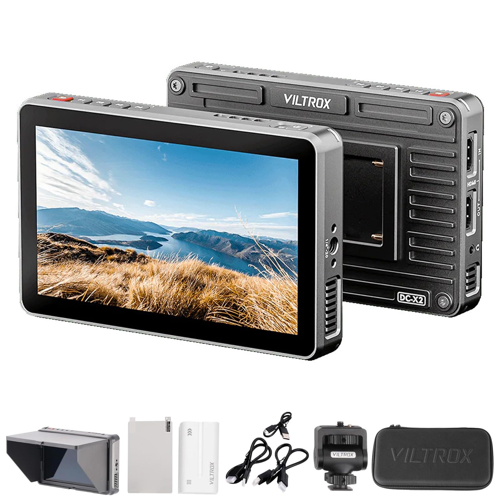 Amazon | VILTROX DC-X2 6インチ 超高輝度 2000Nits タッチスクリーン